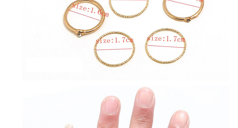 Fashion Gold Color Heart Shape Design Ring Sets(11pcs),Fashion Rings