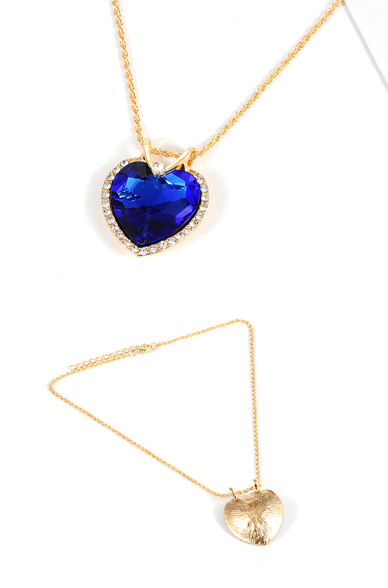 Lovely Sapphire Blue Heart Shape Decorated Jewelry Sets,Jewelry Sets