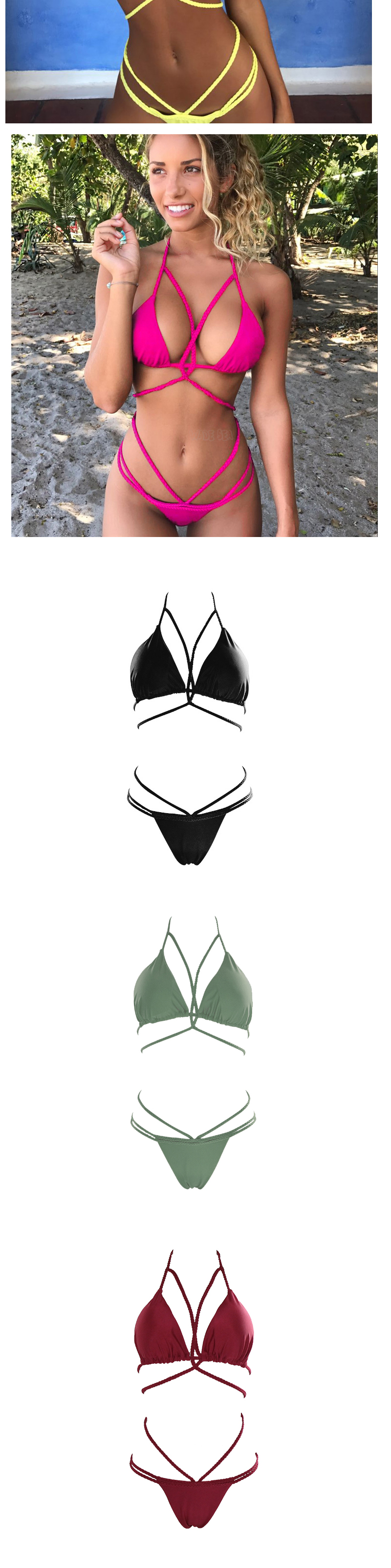 Sexy White Lacing Decorated Swimwear,Bikini Sets