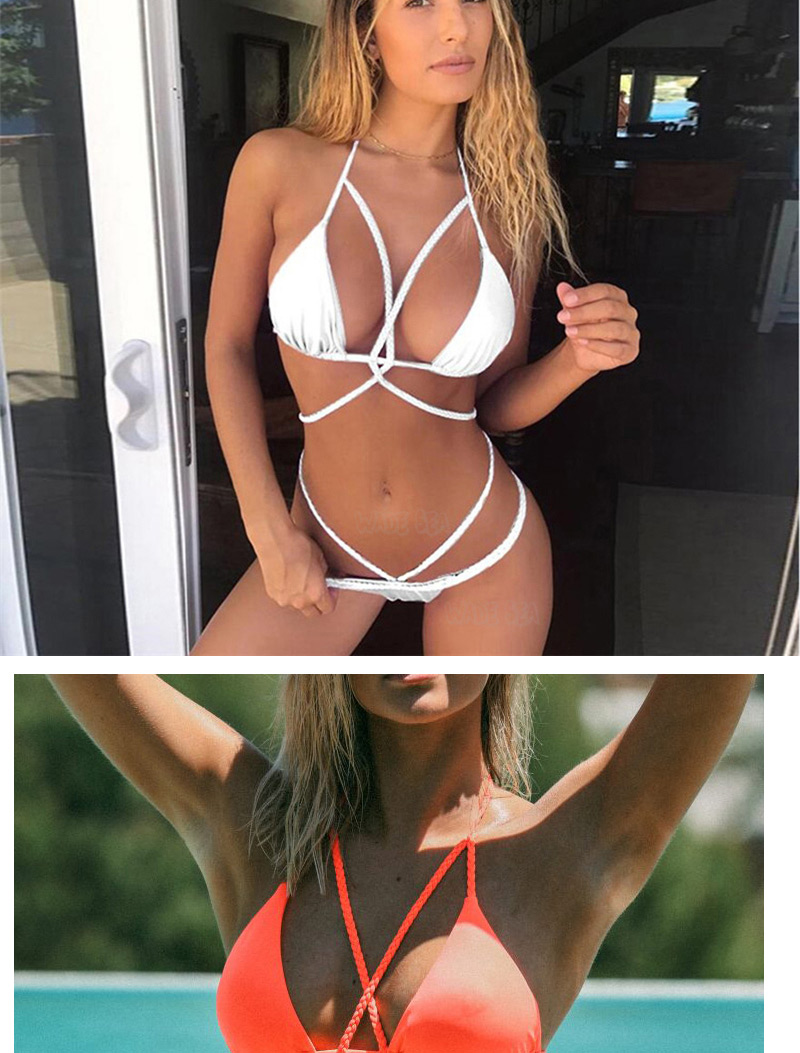 Sexy White Lacing Decorated Swimwear,Bikini Sets