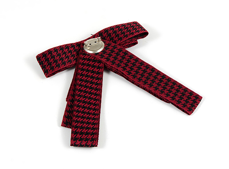 Fashion Red+black Square Shape Decorated Bowknot Brooch,Korean Brooches
