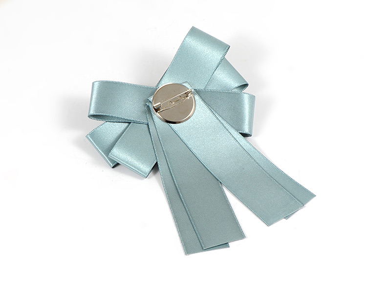 Fashion Blue Flower Shape Decorated Bowknot Brooch,Korean Brooches