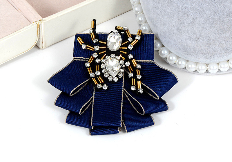 Fashion Red Spider Shape Decorated Bowknot Brooch,Korean Brooches