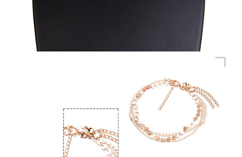 Fashion Gold Color Pure Color Design Multi-layer Necklace,Multi Strand Necklaces