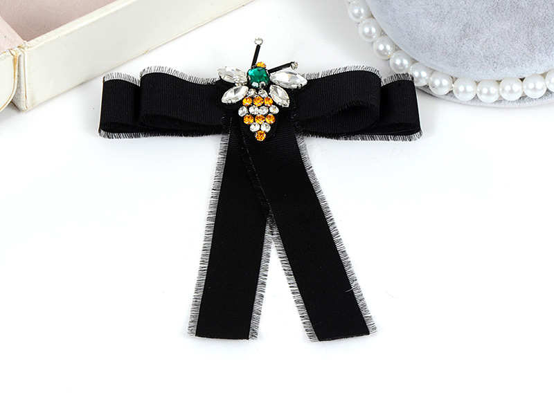 Trendy Pink Bee Shape Decorated Bowknot Brooch,Korean Brooches