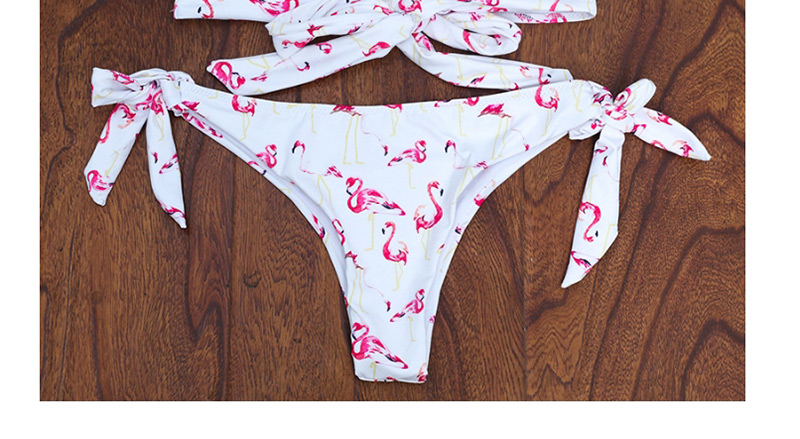 Fashion Pink Flamingo Pattern Decorated Swimwear,Bikini Sets