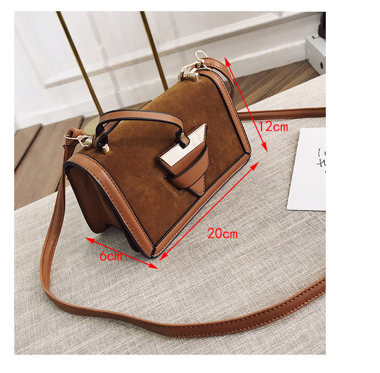 Fashion Brown Triangle Shape Decorated Bag,Wallet