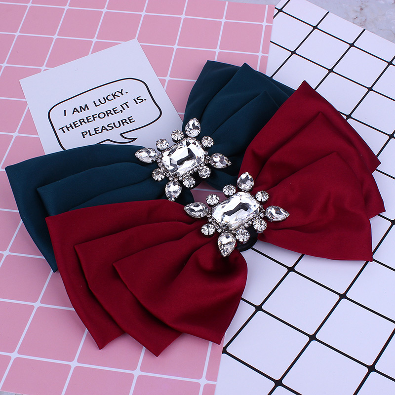 Elegant Green Square Shape Decorated Bowknot Brooch,Korean Brooches