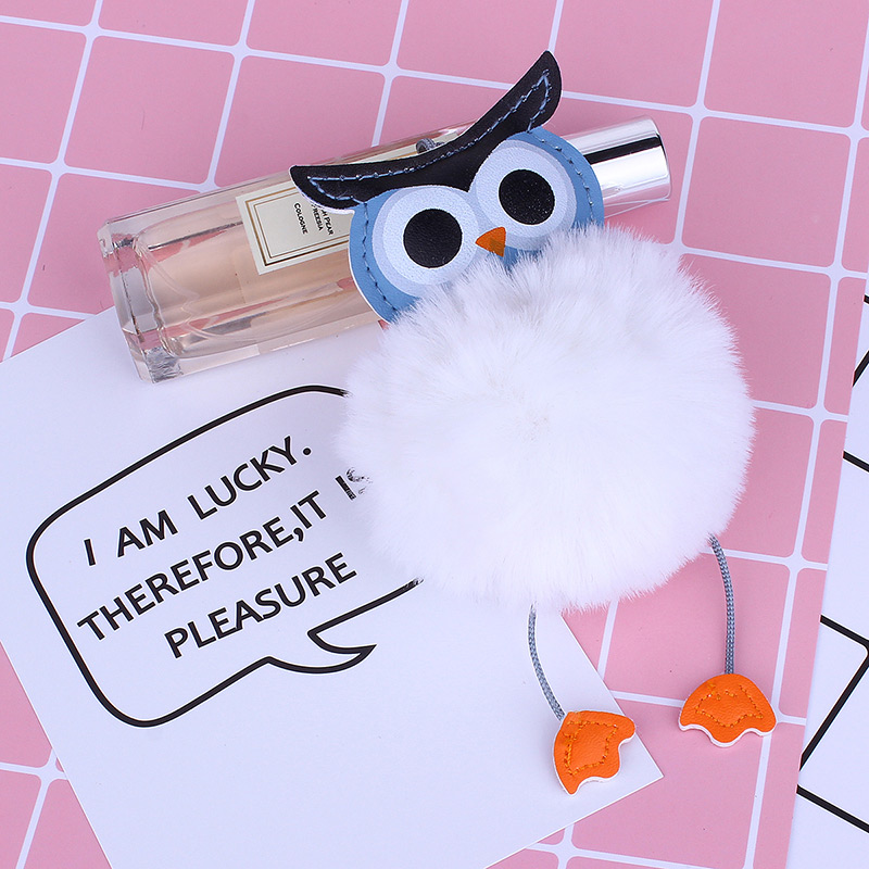 Fashion Gray Owl Shape Decorated Keychain,Fashion Keychain
