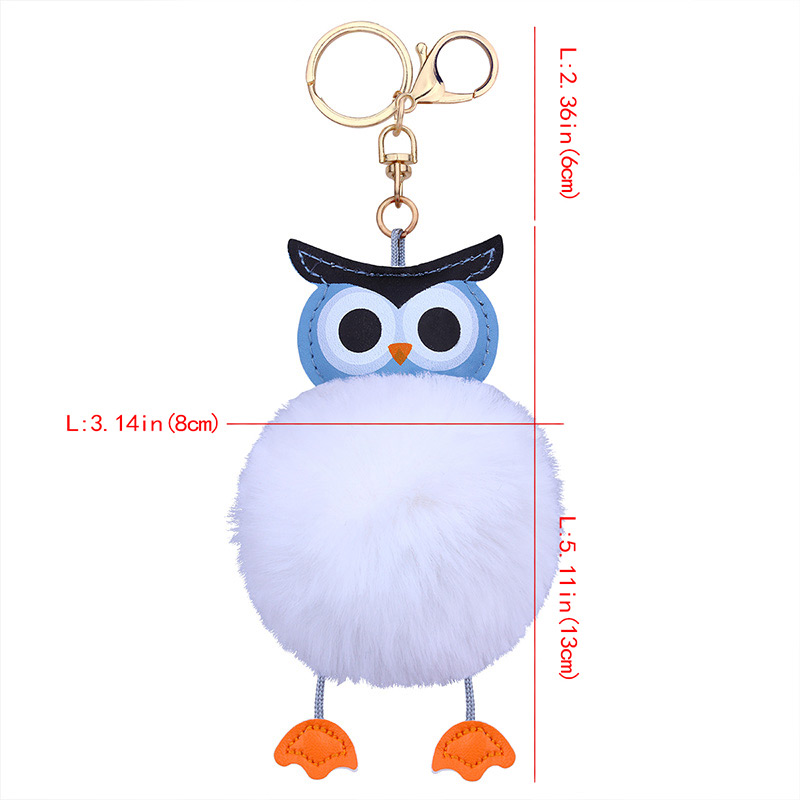 Fashion Red Owl Shape Decorated Keychain,Fashion Keychain