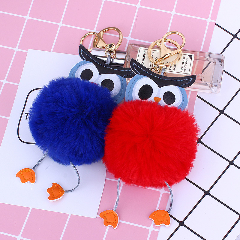 Fashion Blue Owl Shape Decorated Keychain,Fashion Keychain