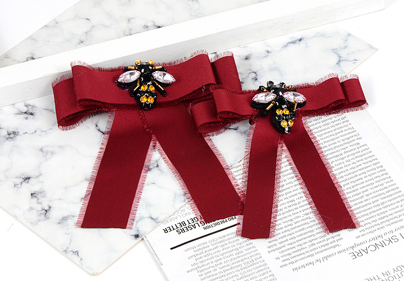 Fashion Claret-red Bee Shape Decortaed Brooch,Korean Brooches
