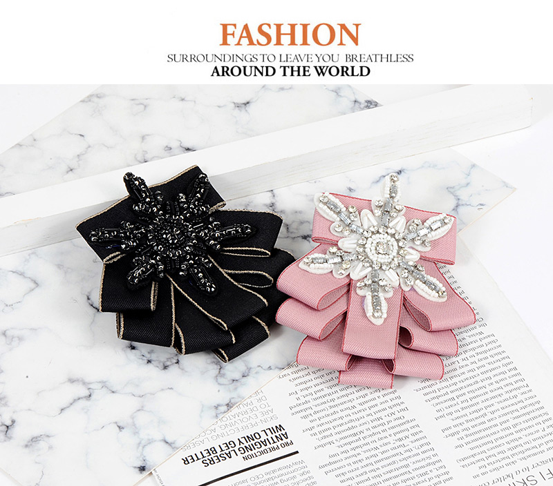 Fashion Pink Snowflake Shape Decorated Brooch,Korean Brooches