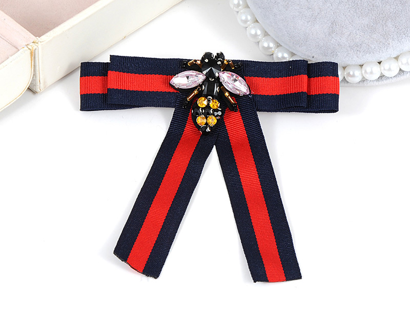 Fashion Red+navy Bee Shape Decortaed Brooch,Korean Brooches