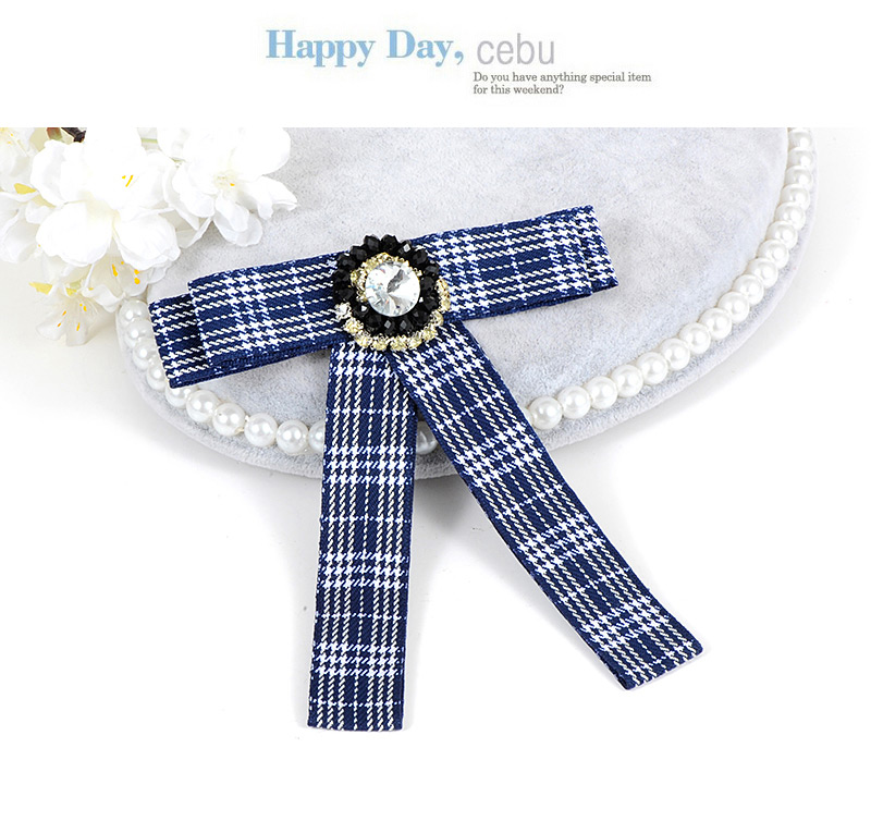Fashion Black+white Grid Shape Decorated Brooch,Korean Brooches