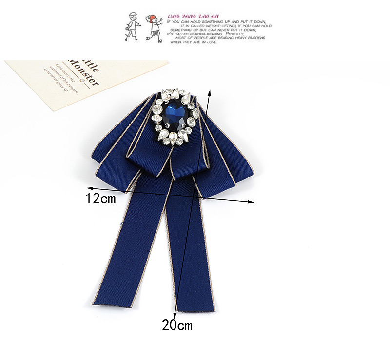Fashion Navy Geometric Shape Decorated Brooch,Korean Brooches