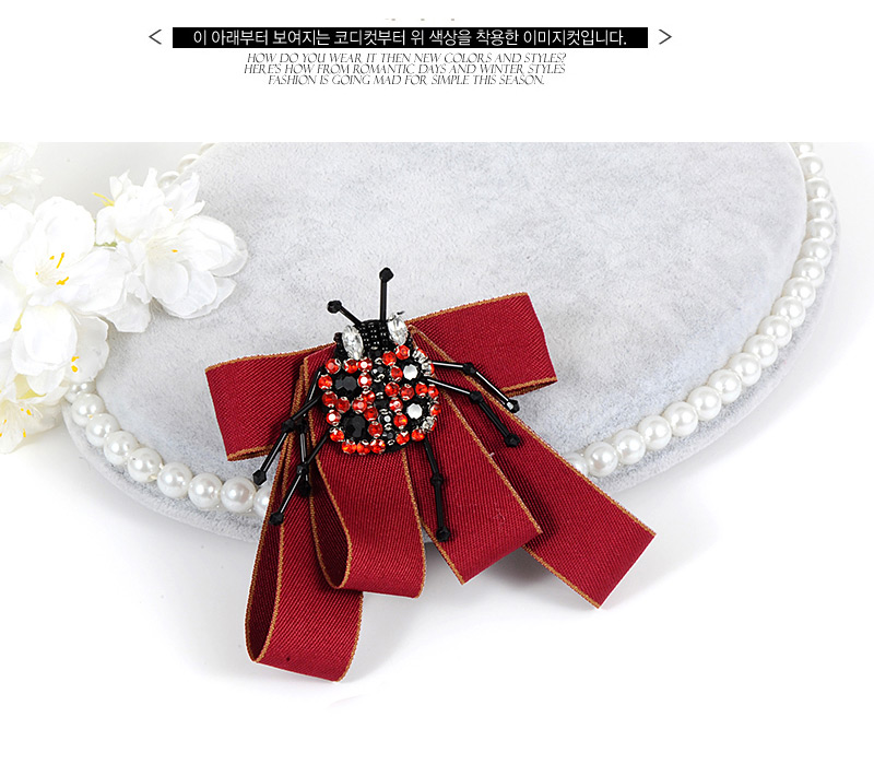 Fashion Red Beatles Shape Decorated Brooch,Korean Brooches