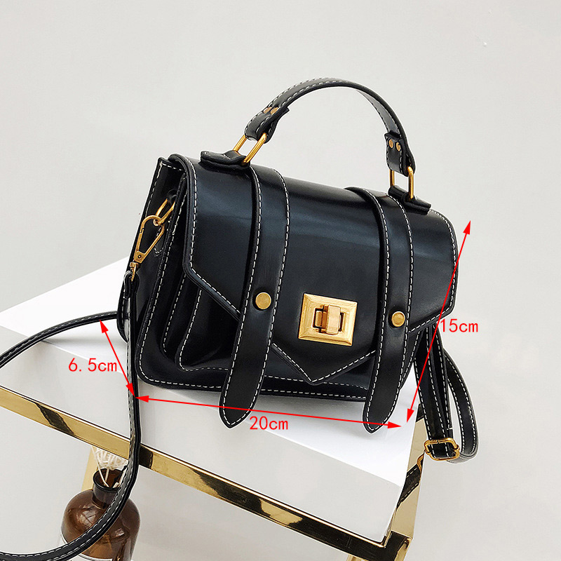 Fashion Black Belt Buckle Shape Decorated Bag,Messenger bags