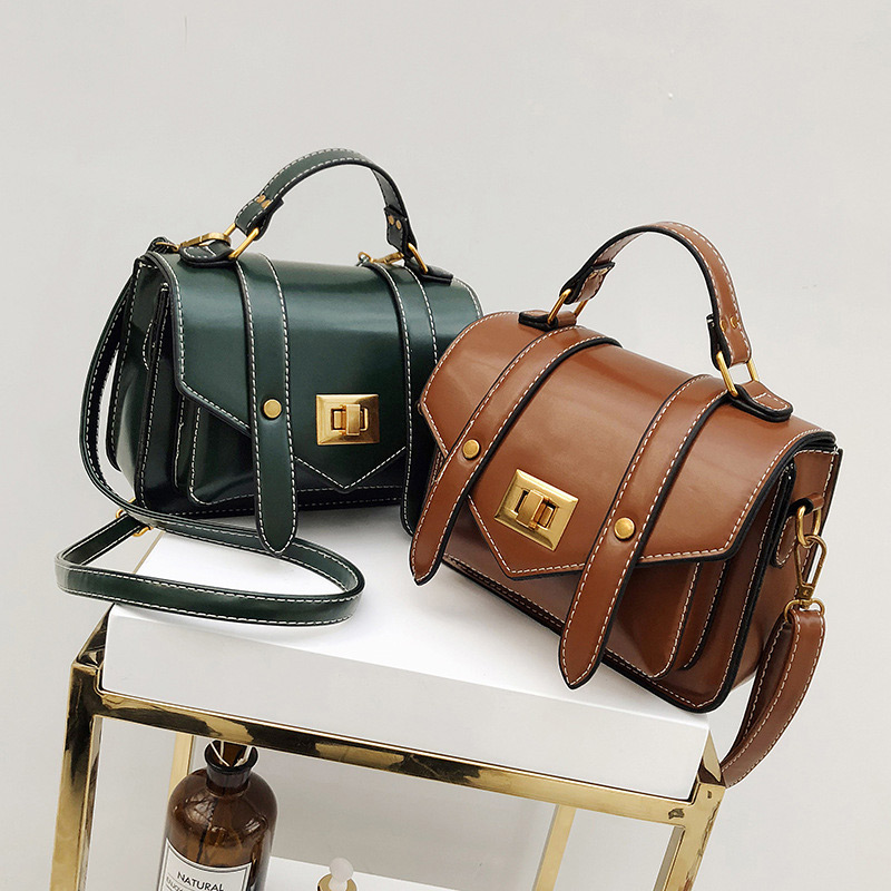 Fashion Green Belt Buckle Shape Decorated Bag,Messenger bags