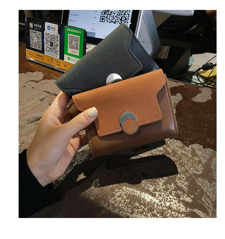 Fashion Khaki Round Shape Decorated Bag,Wallet