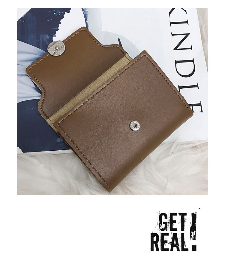 Fashion Khaki Round Shape Decorated Bag,Wallet