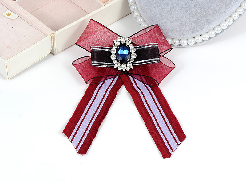 Fashion Red Oval Shape Decorated Brooch,Korean Brooches