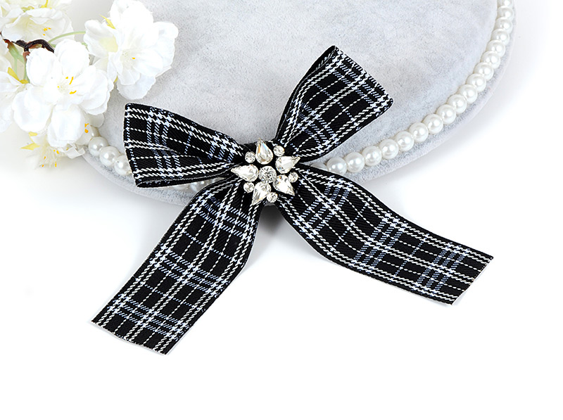 Elegant Black Grid Shape Decorated Brooch,Korean Brooches