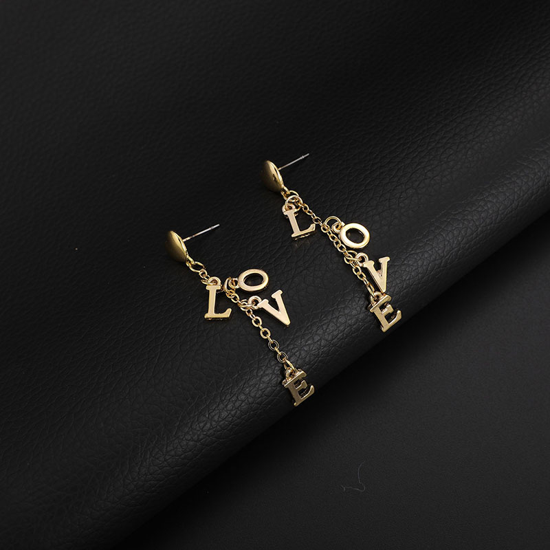 Fashion Gold Color Letter Shape Decorated Jewelry Sets(2pcs）,Jewelry Sets