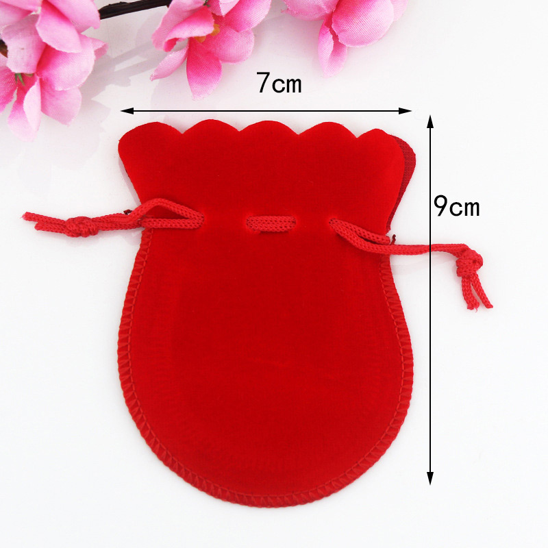 Fashion Plum Red Pure Color Decorated Bags,Jewelry Packaging & Displays