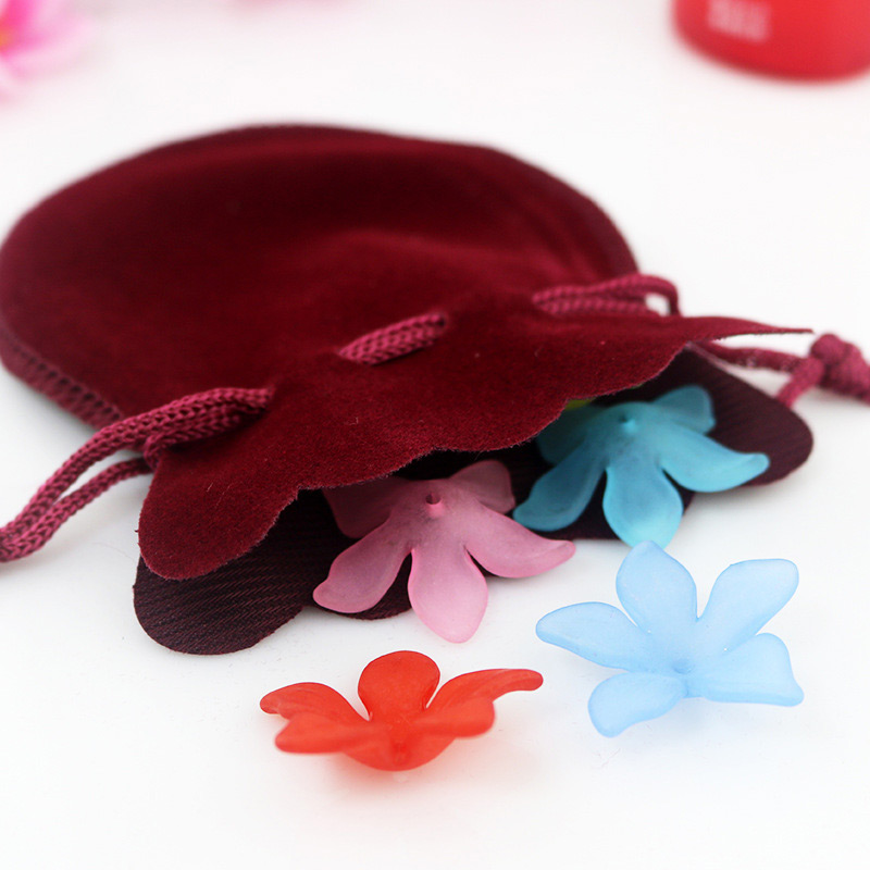 Fashion Plum Red Pure Color Decorated Bags,Jewelry Packaging & Displays