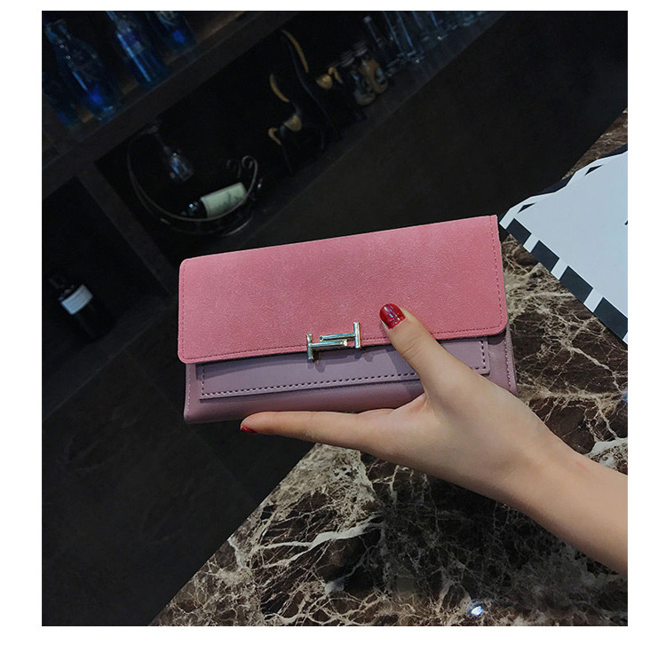Elegant Pink Lock Shape Decorated Wallet,Wallet