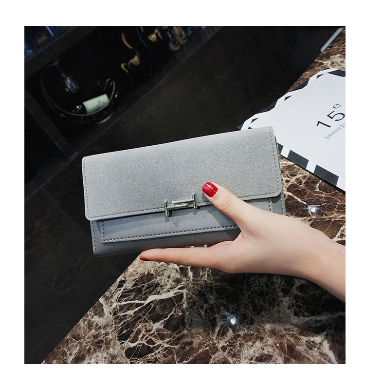 Elegant Black Lock Shape Decorated Wallet,Wallet
