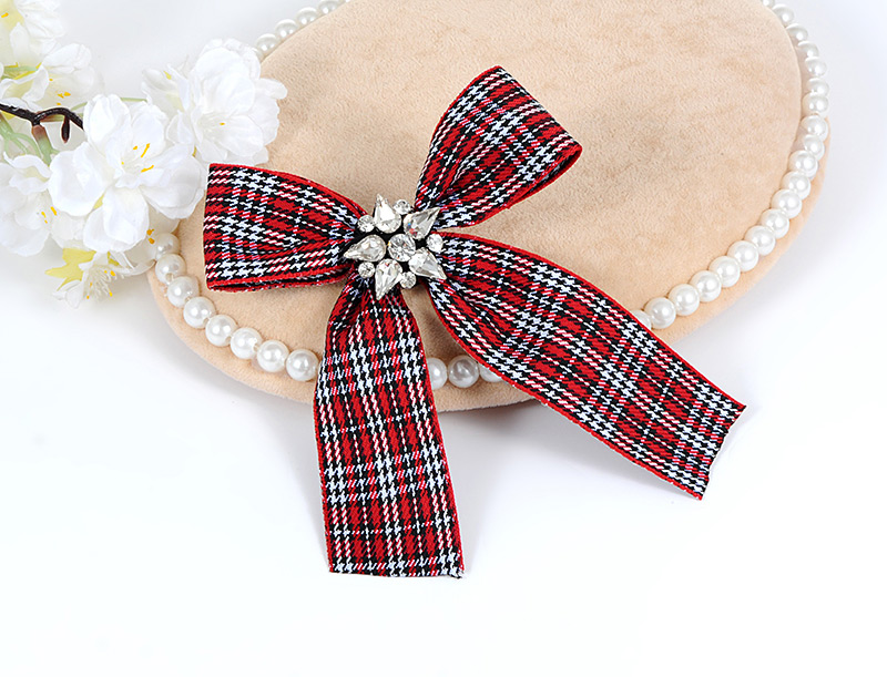 Elegant Red Bowknot Shape Decorated Brooch,Korean Brooches