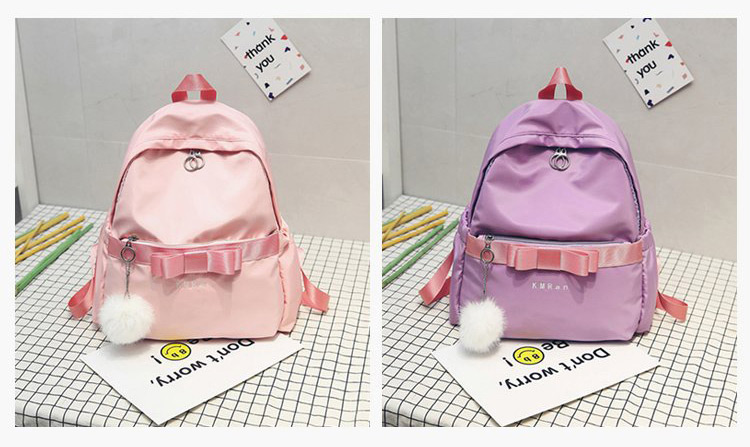 Fashion Pink Bowknot Shape Decorated Backpack,Backpack