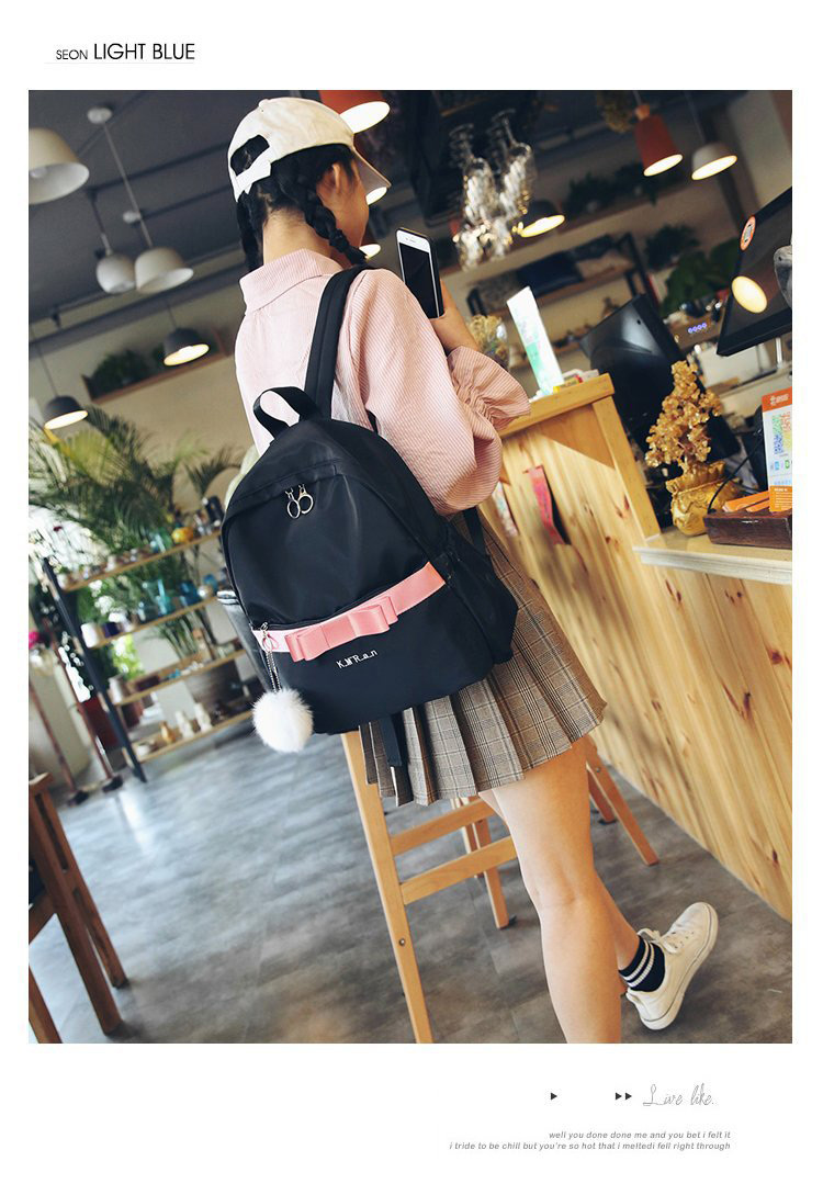 Fashion Yellow Bowknot Shape Decorated Backpack,Backpack