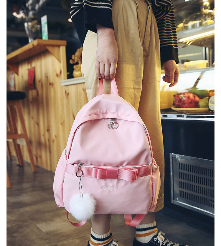 Fashion Black Bowknot Shape Decorated Backpack,Backpack