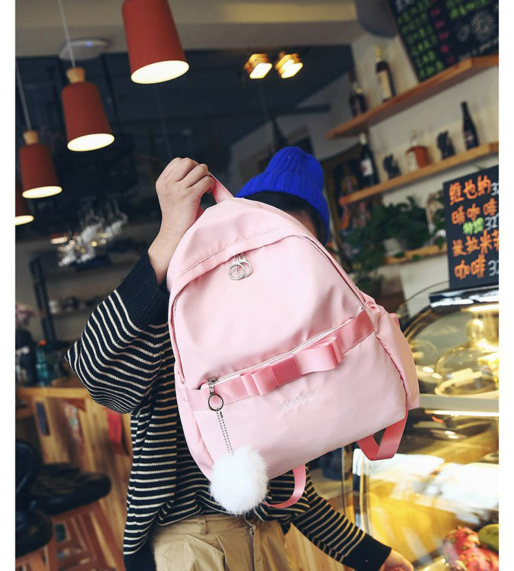 Fashion Purple Bowknot Shape Decorated Backpack,Backpack