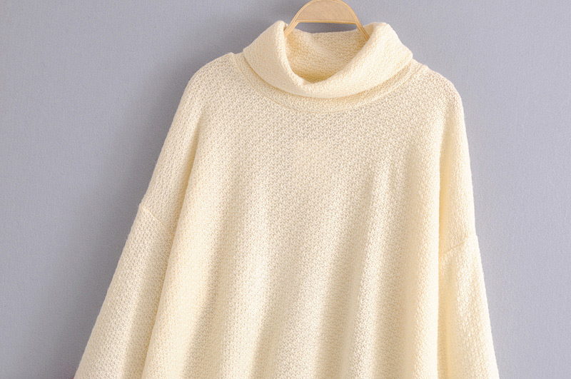Fashion Beige Color Matching Decorated Sweater,Sweater