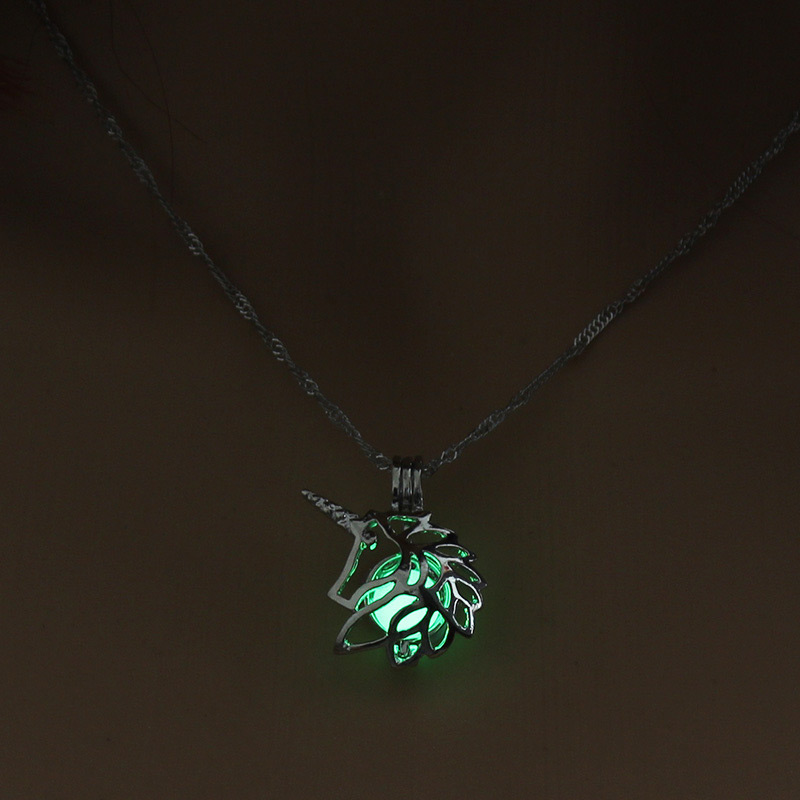 Fashion Green Hollow Out Decorated Necklace,Pendants