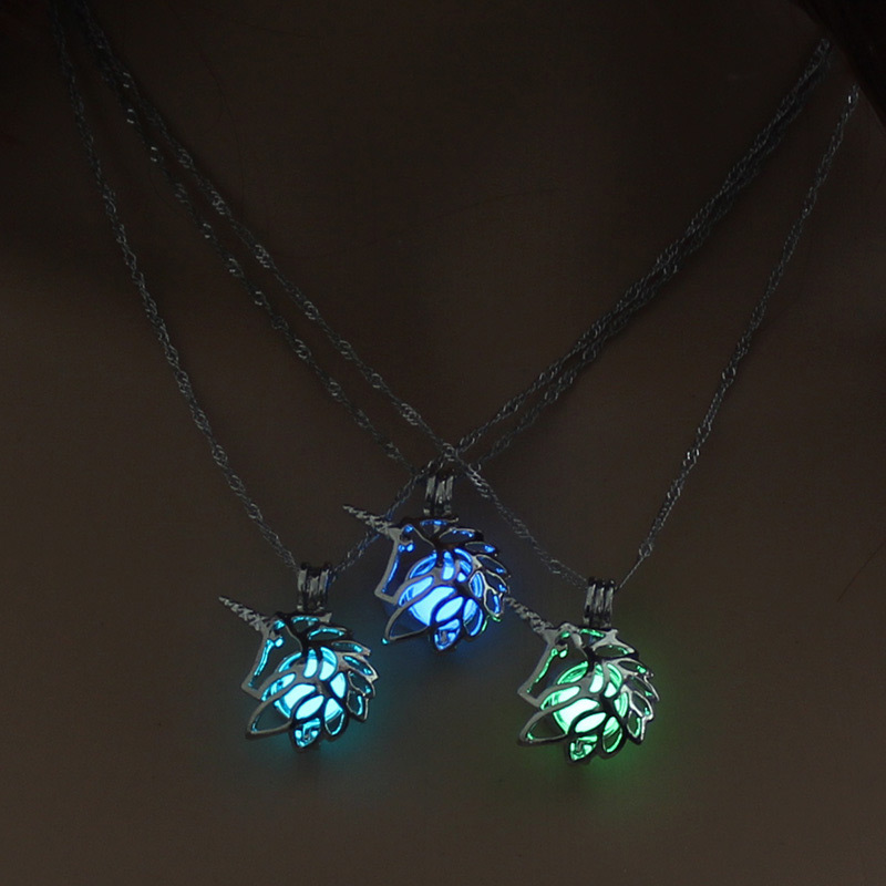 Fashion Light Green Hollow Out Decorated Necklace,Pendants