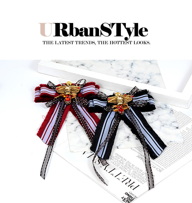 Fashion Red Bee Shape Decorated Brooch,Korean Brooches