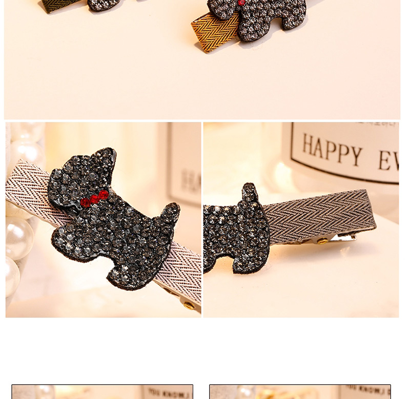 Fashion Light Pink Dog Shape Decorated Hair Clip,Hairpins