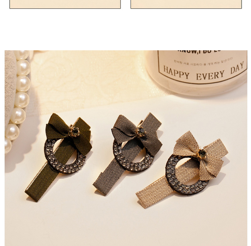 Fashion Dark Gray Bowknot Decorated Simple Hair Clip,Hairpins