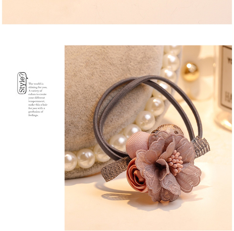 Fashion Multi-color Flower Decorated Double Layer Hair Band,Hair Ring