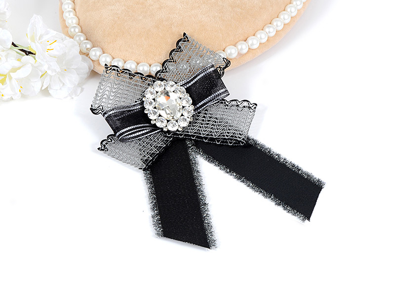 Fashion Gray Oval Shape Decorated Bowknot Brooch,Korean Brooches