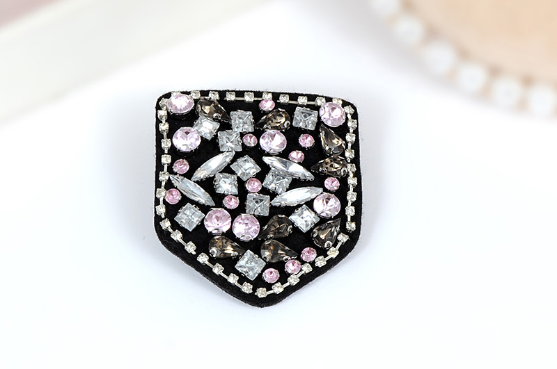 Fashion Black+white+pink Square Shape Decorated Brooch,Korean Brooches