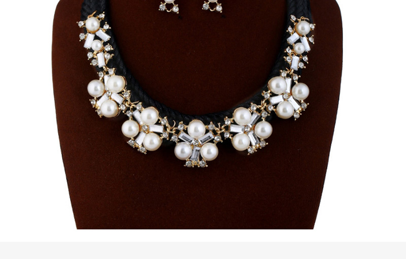 Fashion White Pearl Decorated Jewelry Set,Jewelry Sets