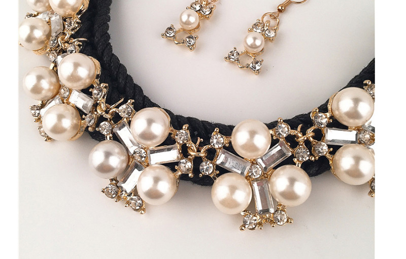 Fashion Black Pearl Decorated Jewelry Set,Jewelry Sets