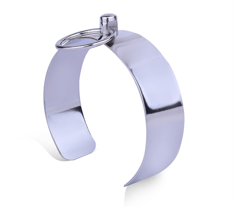 Fashion Silver Color Circular Ring Decorated Bracelet,Fashion Bangles