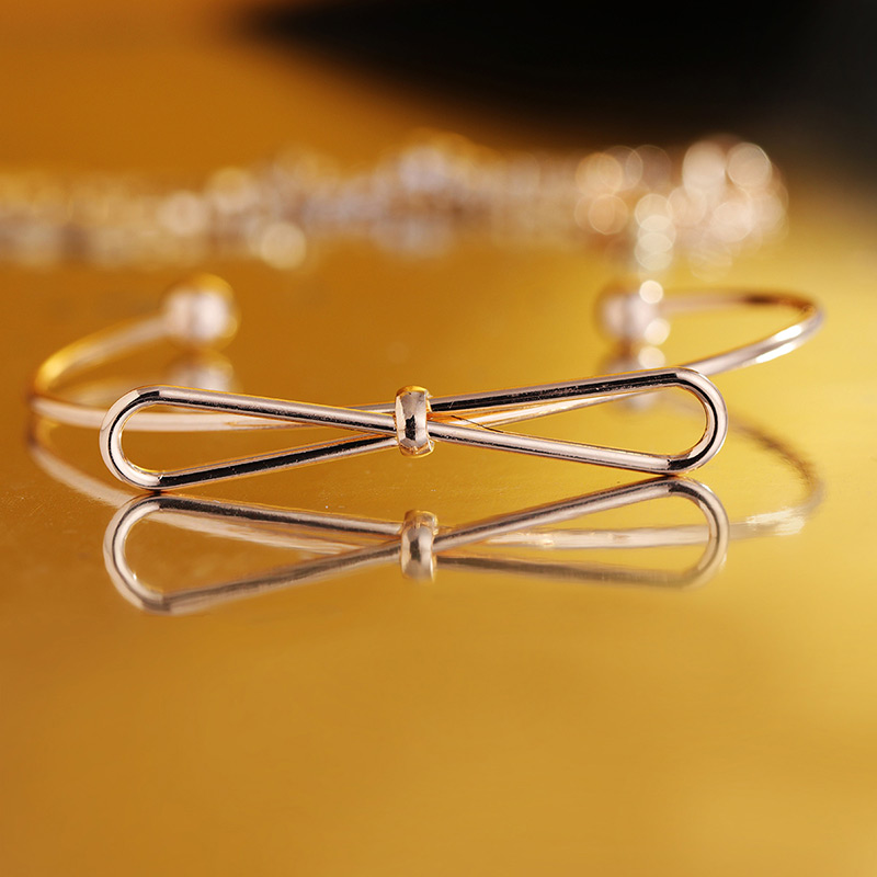 Fashion Gold Color Bowknot&arrow Shape Decorated Bracelet (3 Pcs ),Fashion Bangles